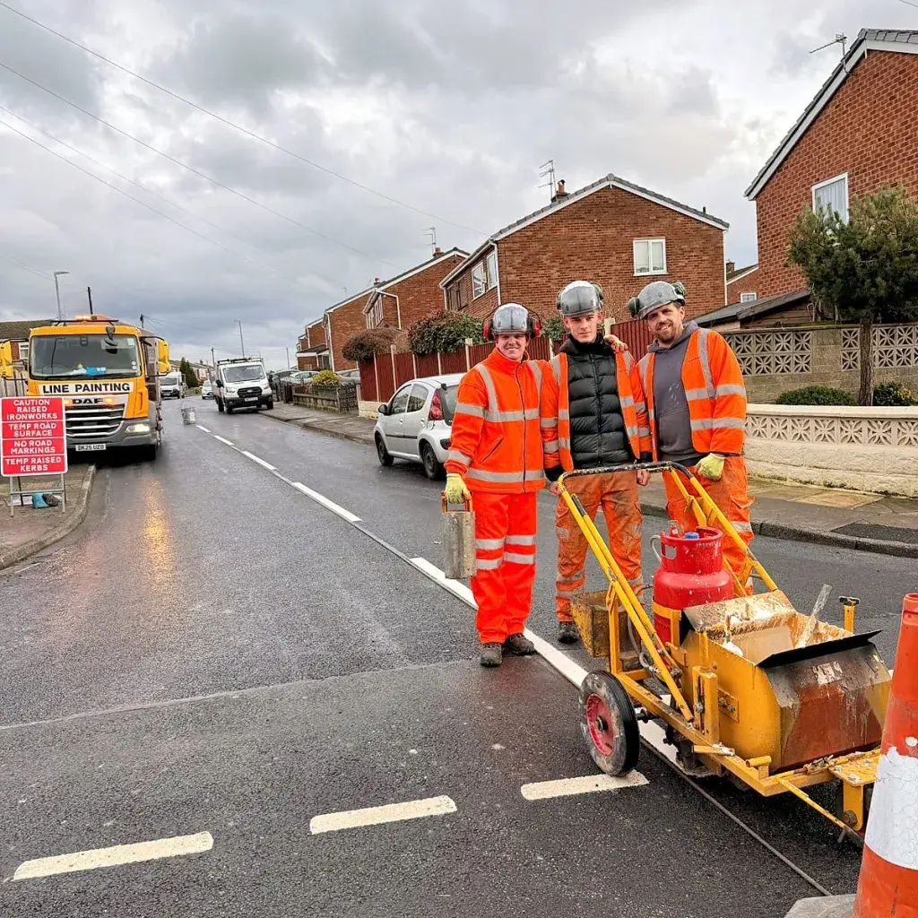 Road workers of L&R Roadlines